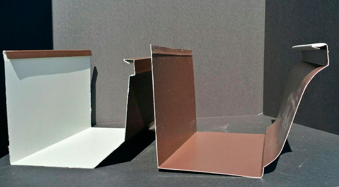 7" Box Gutter Profile - 8" K-Style Gutter Profile
