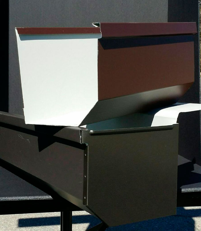 7" Seamless Box Gutter with or without 4" Flange